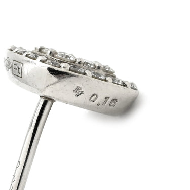 ポンテヴェキオ Ponte Vecchio ダイヤモンド ピアス プラチナシルバー Pt900 ダイヤモンド Pt999 ピアス Pt999 プラチナ ダイヤ パヴェダイヤ