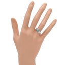 ティファニー Tiffany & Co ダイヤモンド ターコイズ ワイヤーリング 64028146 ホワイトゴールド K18WG ダイヤモンド ターコイズ リング 指輪 T＆Co. Au750 18K 18金 Tワイヤー 11号