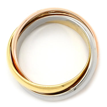 カルティエ Cartier トリニティ クラシック ホワイトゴールド×イエローゴールド×ピンクゴールド K18WG K18YG K18PG #51(JP11) リング 指輪 3カラー スリーカラー 3連リング 18K 750 10.5号