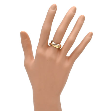 カルティエ Cartier トリニティ クラシック ホワイトゴールド×イエローゴールド×ピンクゴールド K18WG K18YG K18PG #51(JP11) リング 指輪 3カラー スリーカラー 3連リング 18K 750 10.5号