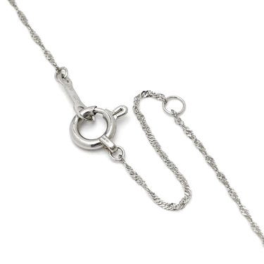 ノンブランド NON BRAND ダイヤペンダント プラチナシルバー Pt900 ダイヤモンド Pt850(チェーン) ネックレス 3石 3連 ドロップ