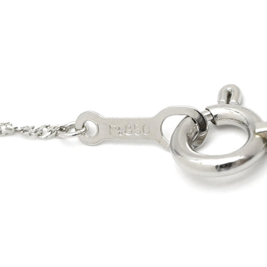 ノンブランド NON BRAND ダイヤペンダント プラチナシルバー Pt900 ダイヤモンド Pt850(チェーン) ネックレス 3石 3連 ドロップ