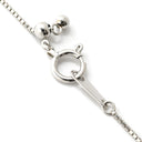 ノンブランド NON BRAND ブラックオパール ダイヤペンダント プラチナシルバーxホワイトゴールド Pt900 ブラックオパール ダイヤモンド K18WG(チェーン) ネックレス