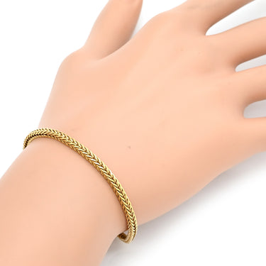 ノンブランド NON BRAND K18 デザインブレスレット イエローゴールド K18YG ブレスレット チェーンブレス