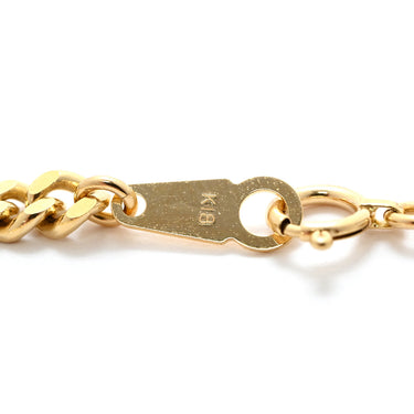 喜平 KIHEI K18 18金 18cm 10.2g 2面 シングル イエローゴールド K18YG ブレスレット 造幣局検定マーク ショッピングローン対応していません