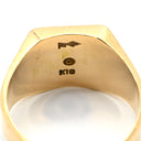 ノンブランド NON BRAND 印台リング イエローゴールド K18YG リング 指輪 スクエア 20.5号