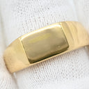 ノンブランド NON BRAND 印台リング イエローゴールド K22YG リング 指輪 22金 917 横長角 18号