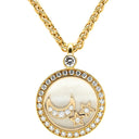 ショパール CHOPARD ハッピーダイヤモンド ペンダント 79/3926/450 イエローゴールド K18YG ダイヤモンド ネックレス Au750 18K 18金 2Pスターダイヤ・1Pムーンダイヤ