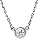 ティファニー Tiffany & Co バイザヤード シングルダイヤモンド ペンダント プラチナシルバー Pt950 ダイヤモンド ネックレス Pt T&Co. 1石 エルサペレッティ