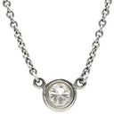 ティファニー Tiffany & Co バイザヤード シングルダイヤモンド ペンダント プラチナシルバー Pt950 ダイヤモンド ネックレス Pt T&Co. 1石 エルサペレッティ