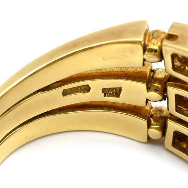 ブルガリ BVLGARI アレグラリング イエローゴールドXマルチカラー K18YG ブルートパーズ ピンクトルマリン ペリドット シトリンクォーツ ダイヤモンド リング 指輪 K18YG 18K 750 18金 12.5号