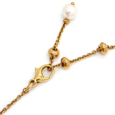 ブルガリ BVLGARI アレグラ マルチカラー イエローゴールドXマルチカラー K18YG ダイヤモンド パール マルチストーン ネックレス パール ペンダント 18K 750YG