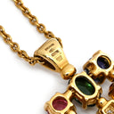 ブルガリ BVLGARI アレグラ マルチカラー イエローゴールドXマルチカラー K18YG ダイヤモンド パール マルチストーン ネックレス パール ペンダント 18K 750YG