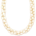 TASAKI TASAKI パールホワイト パール メタル ネックレス 真珠 パール 3連 3重 バロックパール