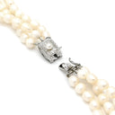 TASAKI TASAKI パールホワイト パール メタル ネックレス 真珠 パール 3連 3重 バロックパール