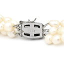 TASAKI TASAKI パールホワイト パール メタル ネックレス 真珠 パール 3連 3重 バロックパール