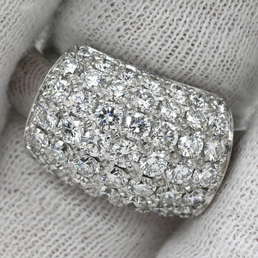 ピアジェ PIAGET ダンサー LM ホワイトゴールド K18WG ダイヤモンド #55 リング 指輪 Au750 18K 18金 パヴェ ダイヤ ムービング 回転 12号