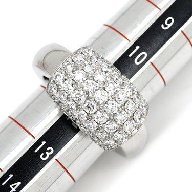 ピアジェ PIAGET ダンサー LM ホワイトゴールド K18WG ダイヤモンド #55 リング 指輪 Au750 18K 18金 パヴェ ダイヤ ムービング 回転 12号