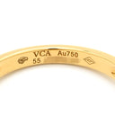 ヴァンクリーフアーペル Van Cleef & Arpels ヴィンテージ アルハンブラ VCARO3QM55 グリーンXイエローゴールド K18YG ダイヤモンド マラカイト #55(JP15) リング 指輪 Au750 18金 ダイヤ1P 14.5号