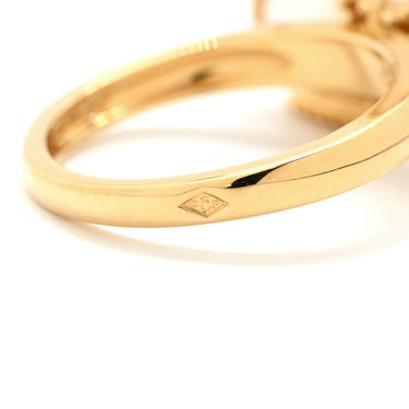 ヴァンクリーフアーペル Van Cleef & Arpels スウィート ハート VCARN5P348 白×イエローゴールド K18YG ダイヤモンド ホワイトマザーオブパール #48(JP8) リング 指輪 750 18金 ダイヤ1P シェル 8号