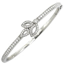 ハリーウィンストン Harry Winston リリークラスター ミニ BRDPBAIM6.5LC プラチナ Pt950 ダイヤモンド K18WG（留め具） バングル Pt950 ダイヤ パヴェ ブレスレット
