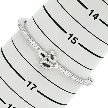 ハリーウィンストン Harry Winston リリークラスター ミニ BRDPBAIM6.5LC プラチナ Pt950 ダイヤモンド K18WG（留め具） バングル Pt950 ダイヤ パヴェ ブレスレット