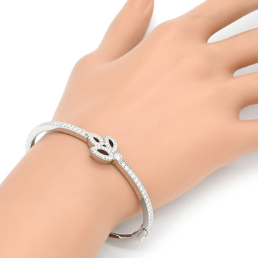 ハリーウィンストン Harry Winston リリークラスター ミニ BRDPBAIM6.5LC プラチナ Pt950 ダイヤモンド K18WG（留め具） バングル Pt950 ダイヤ パヴェ ブレスレット