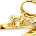 ミキモト MIKIMOTO パールブローチ イエローゴールド K18YG パール ブローチ 18K 18金 750 ハート イエローゴールド