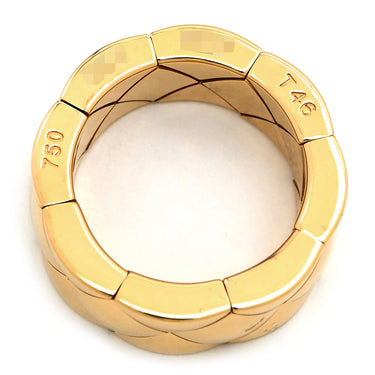 シャネル CHANEL マトラッセ リング イエローゴールド K18YG #46 リング 指輪 18K 750YG キルティングデザイン 7号