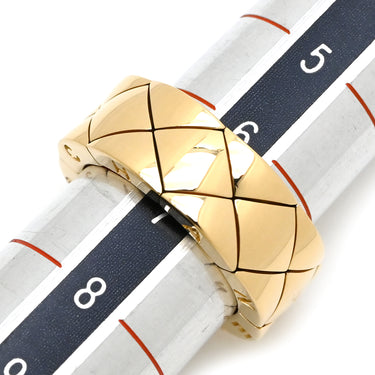 シャネル CHANEL マトラッセ リング イエローゴールド K18YG #46 リング 指輪 18K 750YG キルティングデザイン 7号