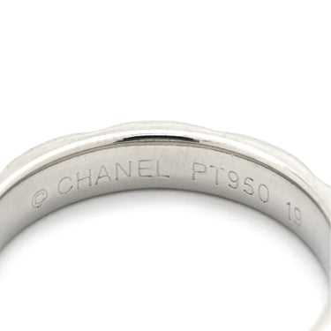 シャネル CHANEL マトラッセ プラチナシルバー Pt950 ダイヤモンド #48 リング 指輪 プラチナム 10P 10石 10粒 フルダイヤ キルティング ミディアムモデル 8号