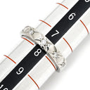 シャネル CHANEL マトラッセ プラチナシルバー Pt950 ダイヤモンド #48 リング 指輪 プラチナム 10P 10石 10粒 フルダイヤ キルティング ミディアムモデル 8号