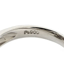 ノンブランド NON BRAND 珊瑚 ダイヤリング プラチナシルバー Pt900 珊瑚 リング 指輪 赤 サンゴ 14号