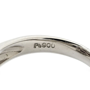 ノンブランド NON BRAND 珊瑚 ダイヤリング プラチナシルバー Pt900 珊瑚 リング 指輪 赤 サンゴ 14号