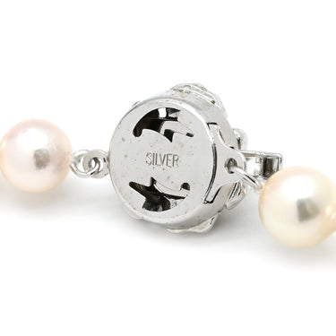 ノンブランド NON BRAND パールホワイト シルバー パール ネックレス ホワイトパール アコヤパール 真珠 あこやパール silver シルバー