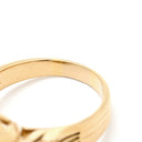 ノンブランド NON BRAND トルマリン シトリン ダイヤリング イエローゴールド K18YG トルマリン シトリン リング 指輪 赤 黄 スクエア 20号