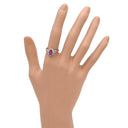 ノンブランド NON BRAND ルビー ダイヤリング プラチナシルバー Pt900 ルビー ダイヤモンド リング 指輪 レッド 赤 12号