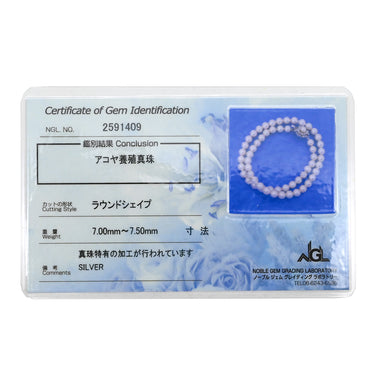 ノンブランド NON BRAND アコヤパール ネックレス パールホワイト パール シルバー ネックレス ホワイト 真珠 パール