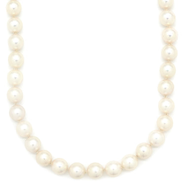 ノンブランド NON BRAND パール ペンダント パールホワイト パール シルバー ネックレス 真珠 シルバー ラウンドシェイプ フォーマル 一連 ワンタッチ 花カン あこやパール