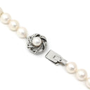 ノンブランド NON BRAND パール ペンダント パールホワイト パール シルバー ネックレス 真珠 シルバー ラウンドシェイプ フォーマル 一連 ワンタッチ 花カン あこやパール