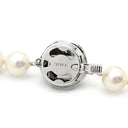 ノンブランド NON BRAND パール ペンダント パールホワイト パール シルバー ネックレス 真珠 シルバー ラウンドシェイプ フォーマル 一連 ワンタッチ 花カン あこやパール