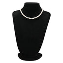 ノンブランド NON BRAND パール ペンダント パールホワイト パール シルバー ネックレス 真珠 シルバー ラウンドシェイプ フォーマル 一連 ワンタッチ 花カン あこやパール