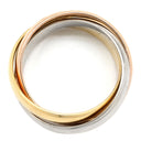 カルティエ Cartier トリニティ ホワイトゴールド×イエローゴールド×ピンクゴールド K18WG K18YG K18PG #51（JP11） リング 指輪 K18YG K18PG K18WG Au750 18K 18金 3重 3連 3カラー 11号