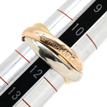 カルティエ Cartier トリニティ ホワイトゴールド×イエローゴールド×ピンクゴールド K18WG K18YG K18PG #51（JP11） リング 指輪 K18YG K18PG K18WG Au750 18K 18金 3重 3連 3カラー 11号