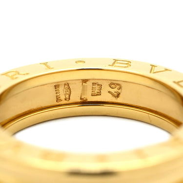 ブルガリ BVLGARI ビーゼロワン B-zero1 リング XS イエローゴールド K18YG #49(JP9) リング 指輪 Au750 18K 18金 1バンド 9号