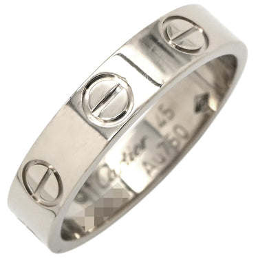 カルティエ Cartier ラブリング スモールモデル ホワイトゴールド K18WG #45 リング 指輪 LOVE Ring ホワイトゴールド Au750 18K 18金 ミニサイズ ピンキー 5号