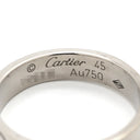 カルティエ Cartier ラブリング スモールモデル ホワイトゴールド K18WG #45 リング 指輪 LOVE Ring ホワイトゴールド Au750 18K 18金 ミニサイズ ピンキー 5号