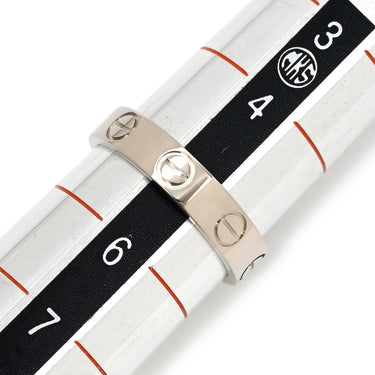 カルティエ Cartier ラブリング スモールモデル ホワイトゴールド K18WG #45 リング 指輪 LOVE Ring ホワイトゴールド Au750 18K 18金 ミニサイズ ピンキー 5号