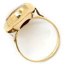 ノンブランド NON BRAND カメオリング イエローゴールド K14YG シェル リング 指輪 シェル 彫刻 585 10号