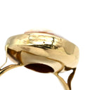 ノンブランド NON BRAND カメオリング イエローゴールド K14YG シェル リング 指輪 シェル 彫刻 585 10号